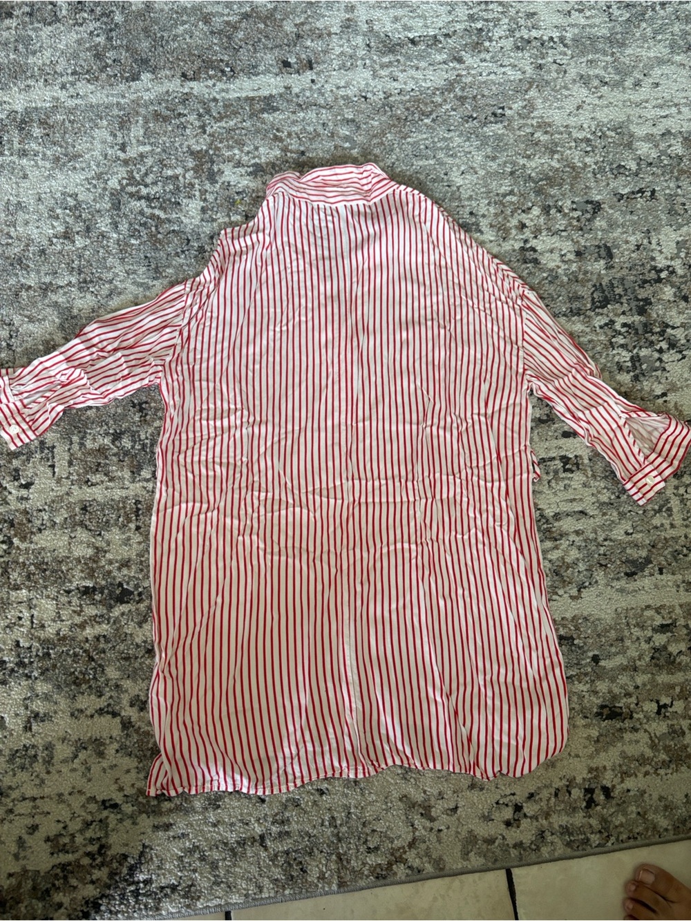 Shinestar Pink and White Striped Mini Dress